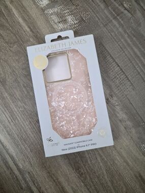 Elizabeth and James Pink Pearlescent MagSafe iPhone Case